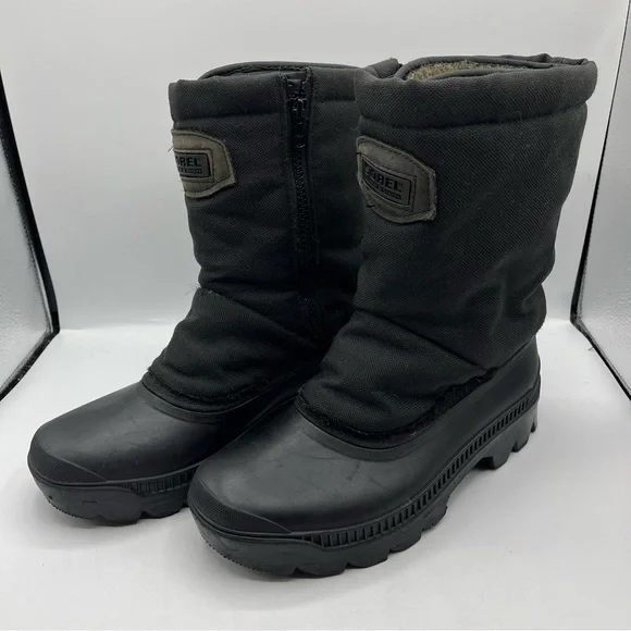 SOREL Kaufman Mens Suede Insulated Waterproof Black Winter Snow Boots Canada 6 SOREL Kaufman Mens Suede Insulated Waterproof Black Winter  main image 4